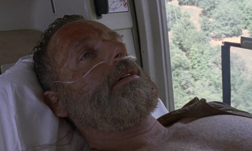 Rick Grimes na cama doente